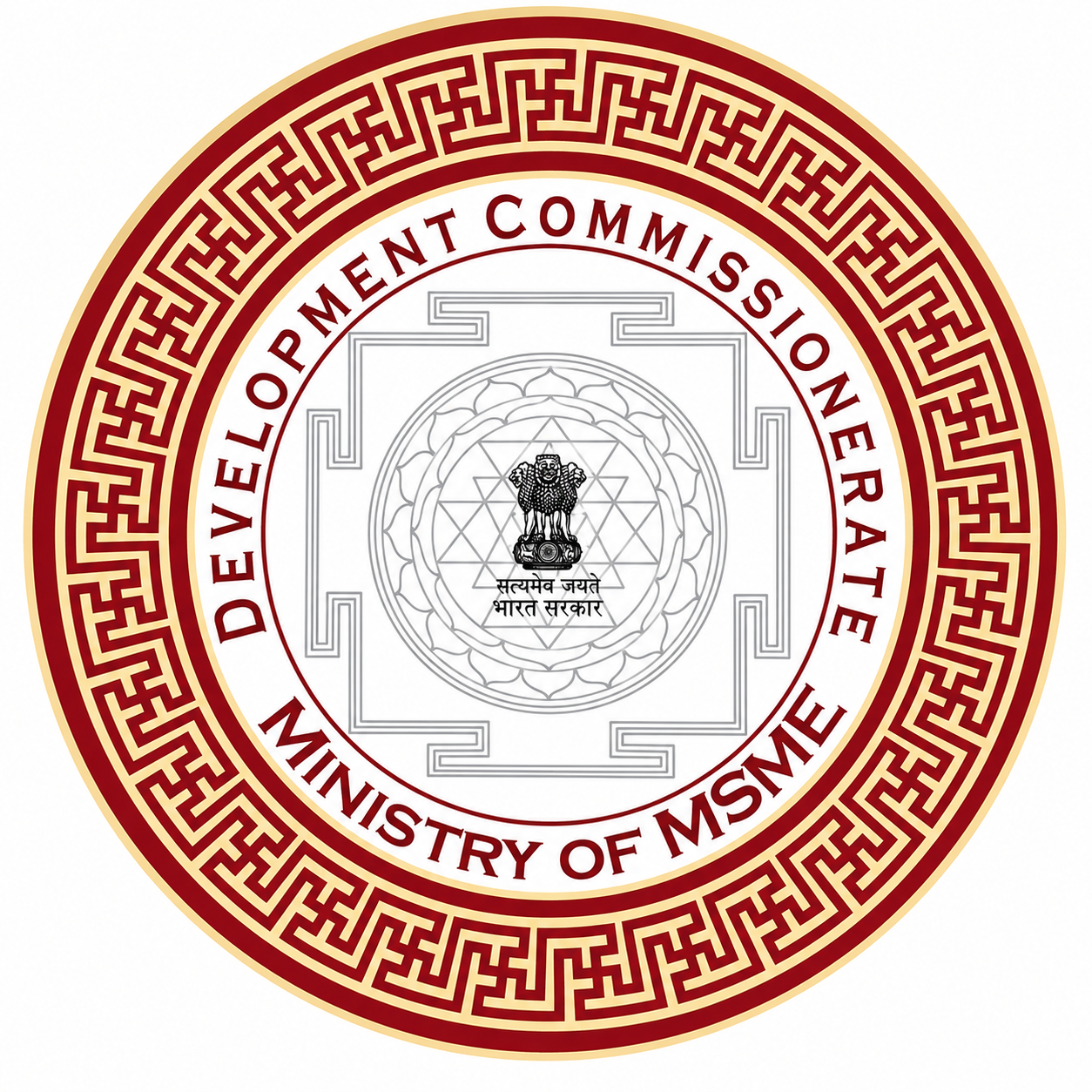 Governmental seal with national emblem